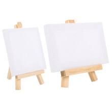 Mini Easel Set 2 in 1 Multiuse Display Stand for Crafts, Small Tabletop Canvas Easel for Painting
