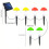 Solar LED landscape light multicolor 6-pack 3