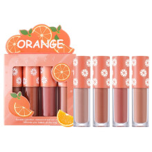 Long Lasting Lipstick Set Non Stick Cup Lip Gloss Matte Liquid Lip Color for Teen Girls 4 Mini