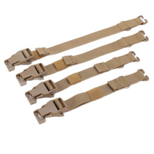 4 Pcs Adjustable Luggage Straps with Quick Release Buckle, Water Resistant Nylon Belts for Travel (Brown)