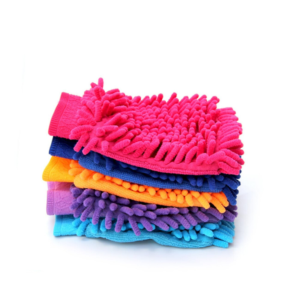 Chenille Microfiber Car Wash Mitt Scratch Ultra Absorbent Cleaning Glove For Auto Suv Truck 9073542232889