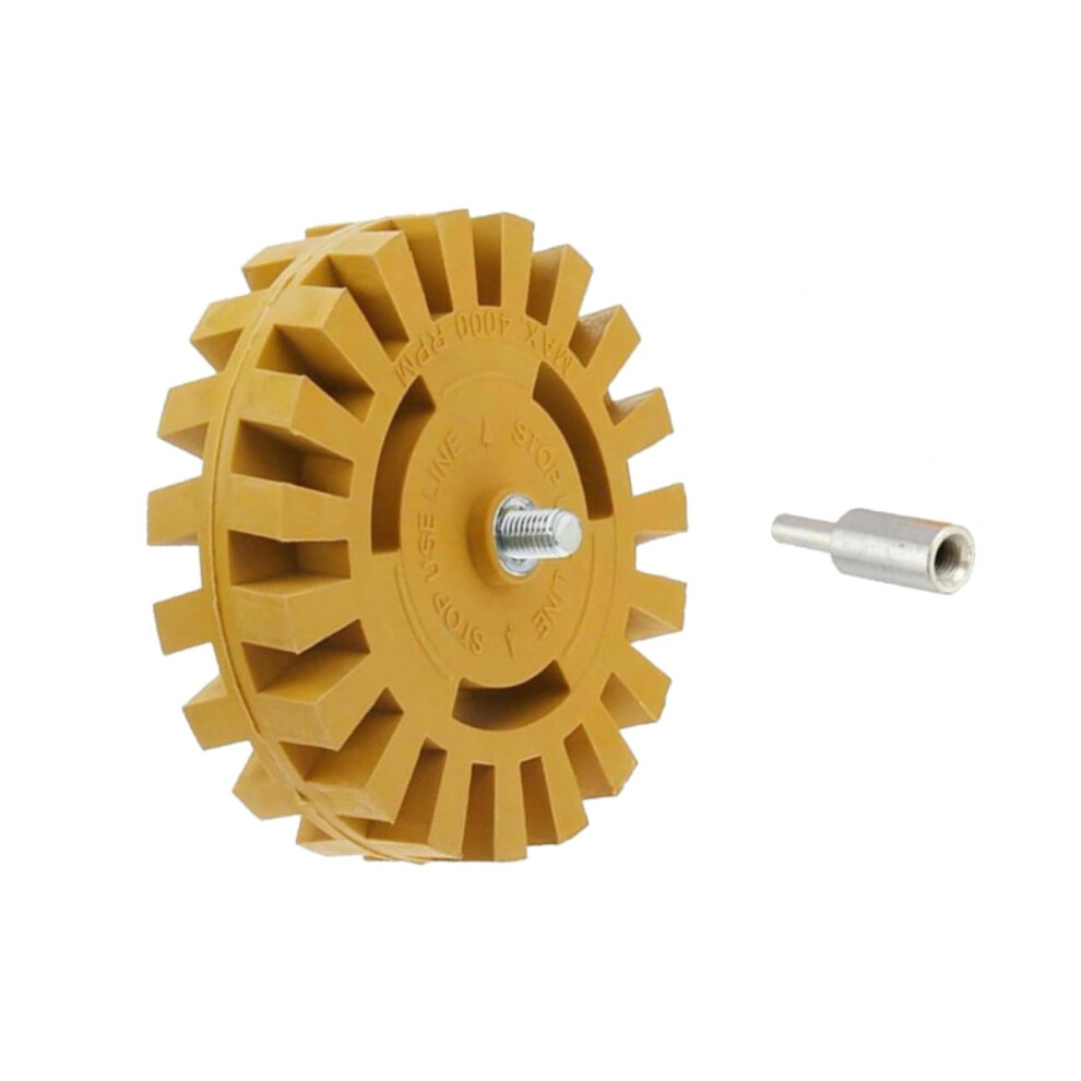 Rubber Eraser Wheel For Drill Fast Adhesive Removal Surfacesafe Automotive Decal And Sticker Remover Tool 9330225571537