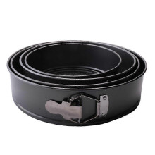 4Pcs/Set Cake Pan for Baking Removable Bottom Non-Stick Springform Cheesecake Pan Leakproof Round C