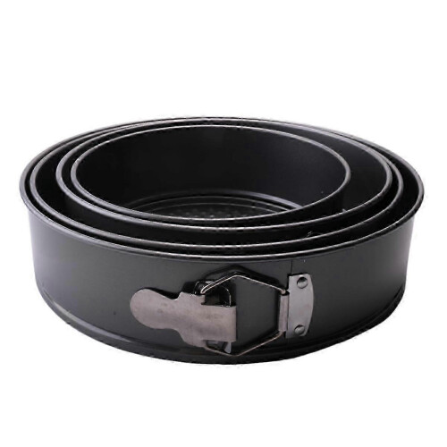 4Pcs/Set Cake Pan for Baking Removable Bottom Non-Stick Springform Cheesecake Pan Leakproof Round C