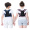 Adjustable Posture Corrector for Students, Ergonomic Back Brace with Padded Straps, Pink Size L 2