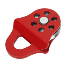 4 Ton Heavy Duty Winch Pulley Snatch Block, Red Towing Recovery Pulley for Truck ATV UTV