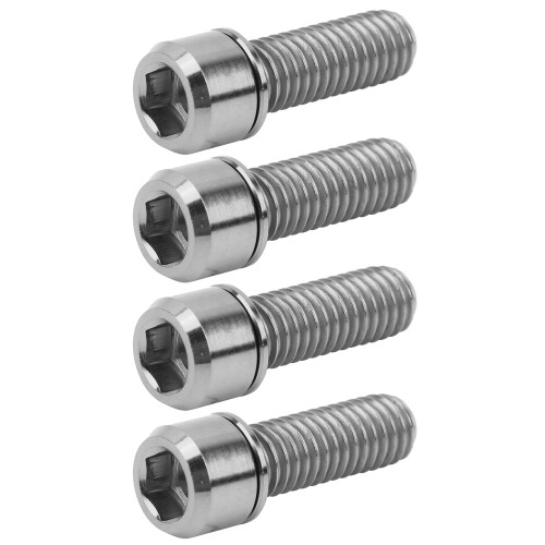 M6x18 Titan Vorbau Schraube Set 4 Stück Silber 2