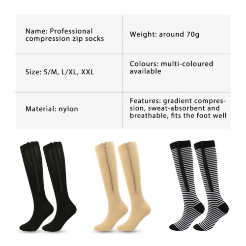 Compression Socks Knee High for Women and Men 1 Pair 2