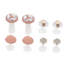 Silicone Toe Separators 8pcs Soft Flexible Reusable Spacers for Pedicure Nail Polish Application