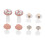 Silicone Toe Separators 8pcs Soft Flexible Reusable Spacers for Pedicure Nail Polish Application 1