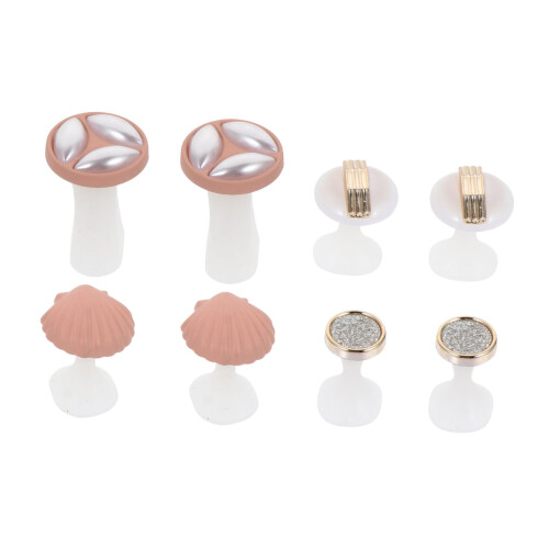Silicone Toe Separators 8pcs Soft Flexible Reusable Spacers for Pedicure Nail Polish Application