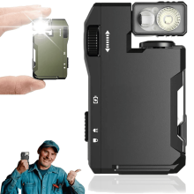 Dobíjecí EDC svítilna G5, 3 režimy, 400 lumenů s RGB podsvícením, 180 duální