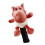 Golf Driver Headcover Red Hippopotamus 1pc 1