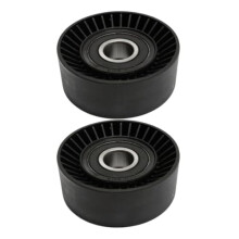 Set of 2 Idler Pulley Pair 2.76 Inch for Ram 1500 2500 3500 Grand Vitara Kizashi SX4 Exact Fit Durable Design