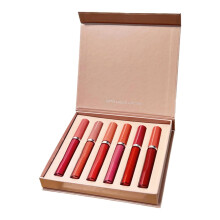 Lip Gloss Set of 6, Plumping Non Stick Cup Formula, Long Lasting Velvet Finish, Roll On for Girls