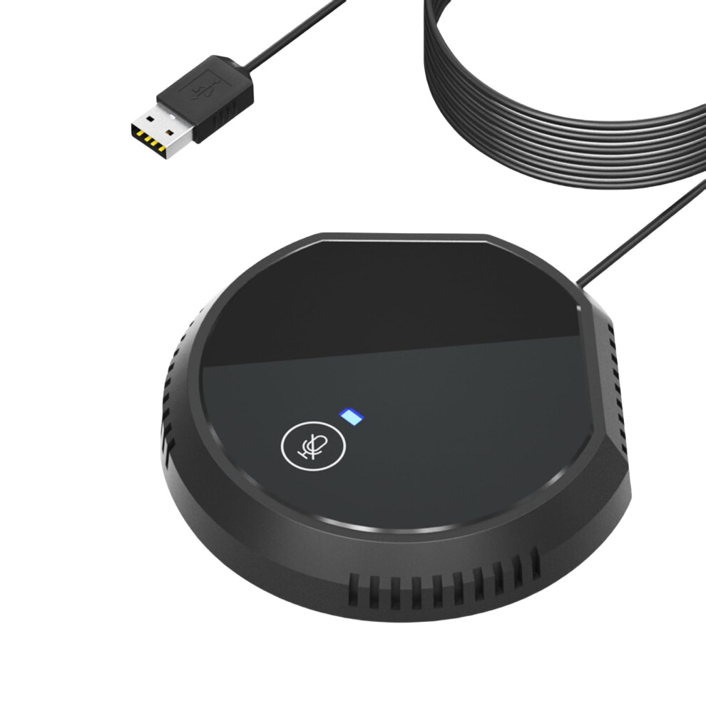 Usb Conference Microphone With Speaker, 360 Omnidirectional Pickup, Touch Mute Control, Noise Reduction 9073542234463