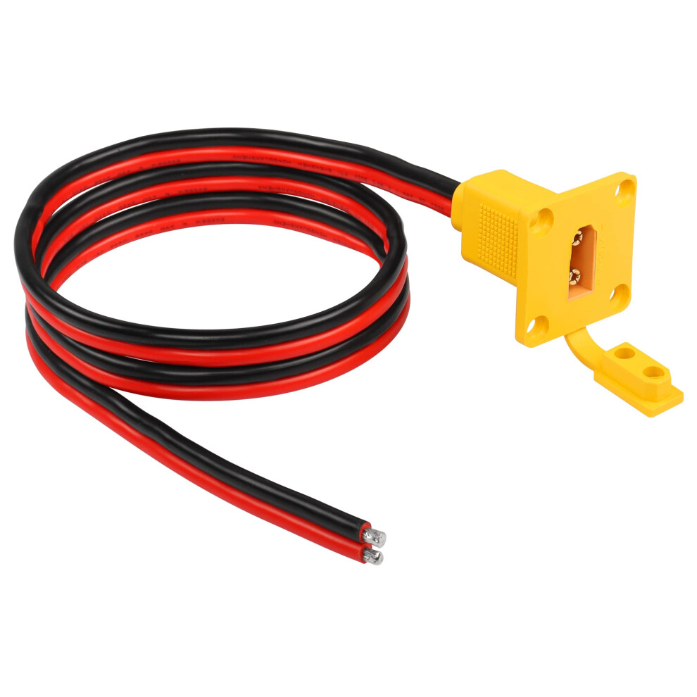 Xt90 Male Connector 10Awg Waterproof Panel Mount Cable For Rc Lipo Battery Drone Solar System 9073542276180
