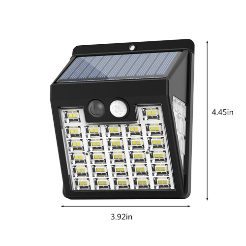 Luminária de rua solar LED com sensor de movimento IP65 2