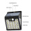 Luminária de rua solar LED com sensor de movimento IP65 5
