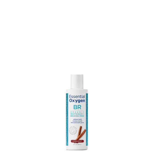 (88ml) Essential Oxygen BR Organic Mouthwash Brushing Rinse - Cinnamint