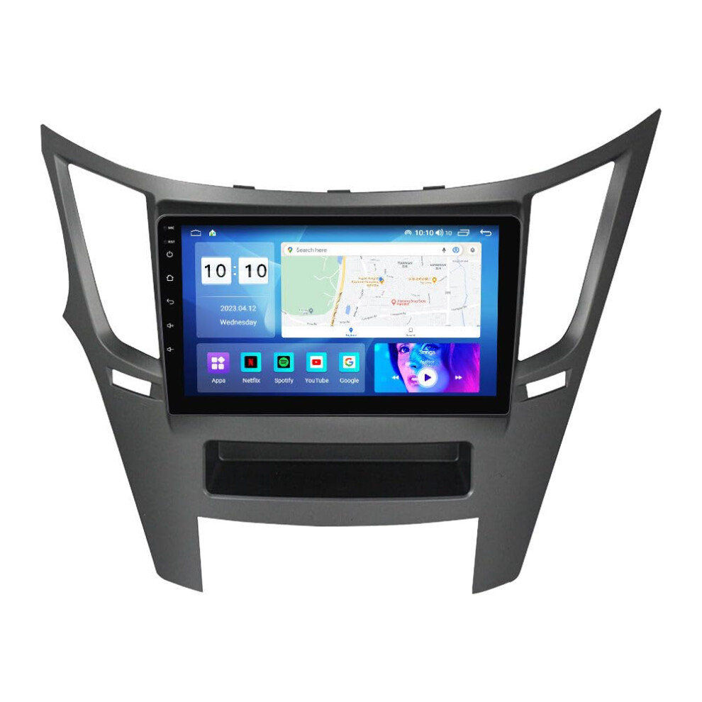 Android Car Stereo For Subaru Legacy Outback 2009Â2014, 9' Qled Touchscreen, Wireless Carplay Android Auto, Gps Wifi, Steering Wheel Control 9330225573296