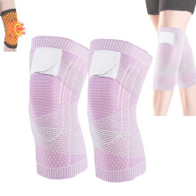 Pink Large Knee Compression Sleeve for Women, Targeted Knee Support for Pain Relief and Stability