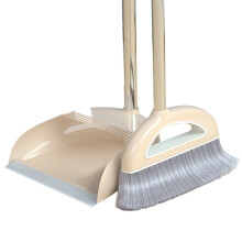 Broom and Dustpan Set with Long Handle, Upright Combo for Home Kitchen, Nonstick Hair Sweeper with Comb Filter Design