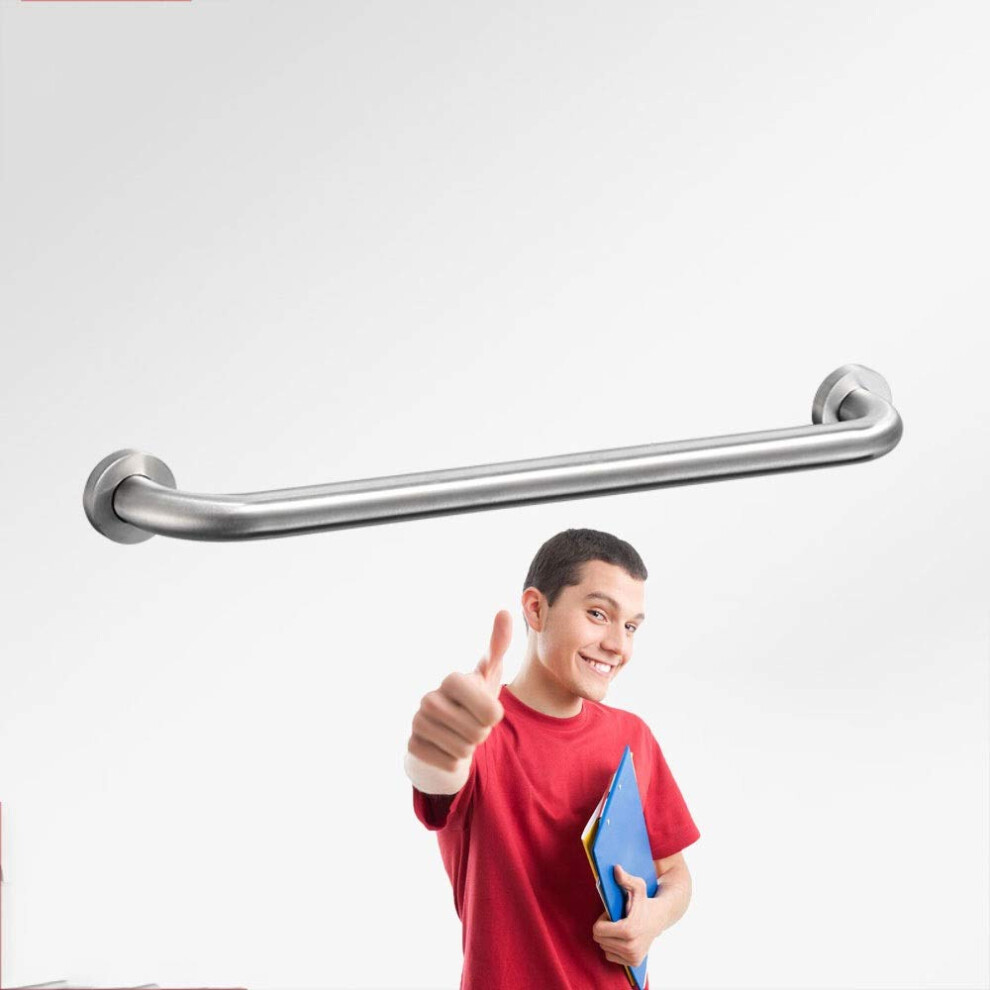 Stainless Steel Grab Bar 55cm Bathroom Safety Handrail with AntiSlip Grip for Shower and Toilet Support