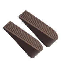 2Pcs Heavy Duty Rubber Door Stopper Wedge with Anti‑Slip Grip, Minimalist Design for Home Office