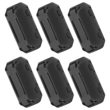 6 Pcs Clip EMI RFI Noise Ferrite Core Filter for 5mm Cable
