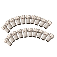 20Pcs CCTV RG6 F-Type Torsion - sur RF Coaxial Cable Coaxial Connecteur Male