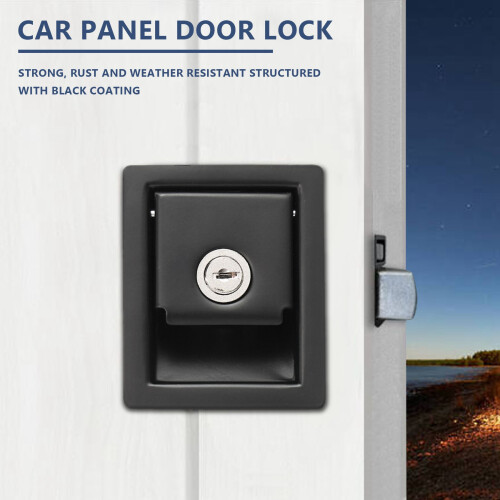 Rv Car Paddle Entry Door Lock  Handle Knob -Trailer Pull Type Panel Door Lock 2