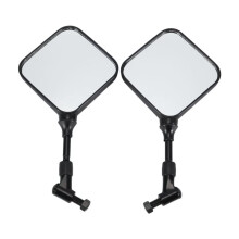 2Pcs Motorcycle Rear View Mirror Black For Dr 200 250 Dr350 Drz 400 Dr650
