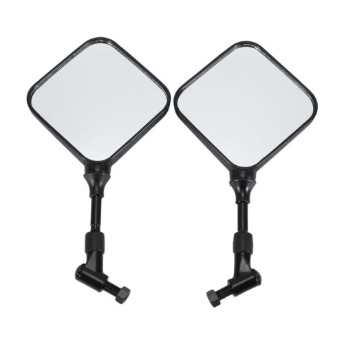Specchio Retrovisore per Moto 2 Pezzi Nero per  Dr 200 250 Dr350 Drz 400 Dr650