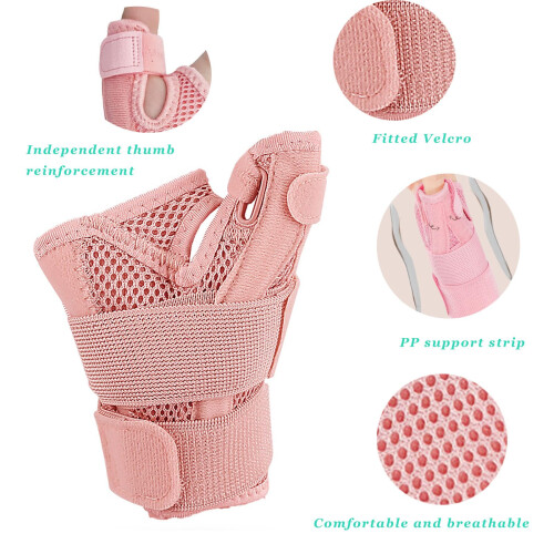 Thumb Splint with Wrist Support Brace 2pcs Adjustable Stabilizer for Left or Right Hand 1