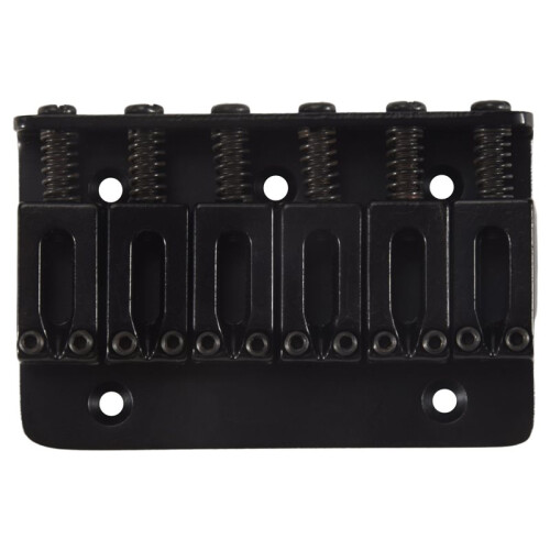 Black 6 string Fixed Hard Tail Guitar Bridge For Strat Guitar 1