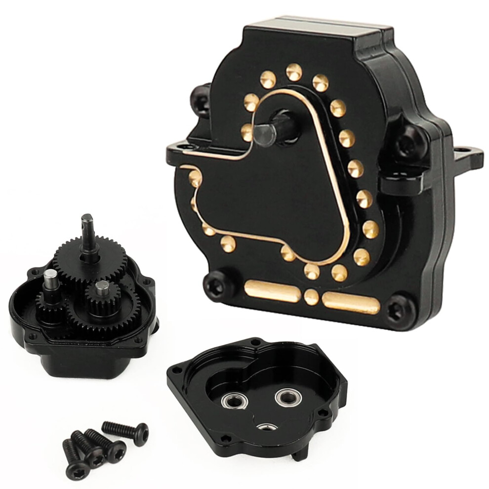 Zxyrc Gearbox Upgrade With Brass Coating And Steel Gears For Trx4m 1/18 Rc Crawler Durability Black 9330225620396