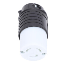 Generator Locking Plug Adapter NEMA L515P Connector 15A RV Twist Lock Plug with Heat‑Resistant Rubber Housing
