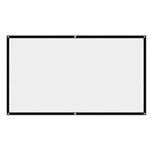 100 Inch Projector Screen for Home Theater, Foldable Bright Fiber Surface for Movies and Presentations