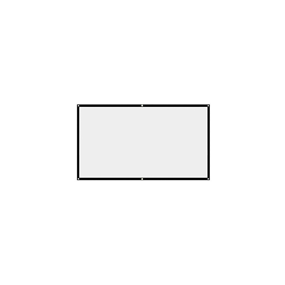 100 Inch Projector Screen For Home Theater, Foldable Bright Fiber Surface For Movies And Presentations 9073542236375