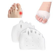 Ultra Thin Silicone Toe Separators for Women and Men, Ergonomic Toe Alignment, Breathable Washable Reusable Design