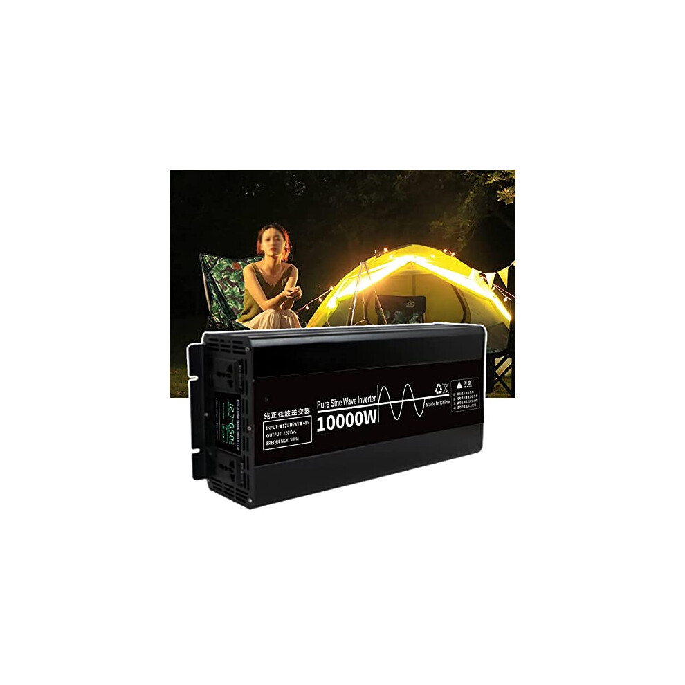10000W Pure Sine Wave Power Inverter 24V To 220V With Socket For Solar, Rv, OffâGrid And Home Use 9330225574767
