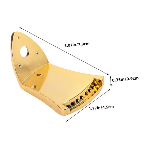 Mandolin Tailpiece and Bridge Set for Arched  – Durable Metal Build, Secure String Anchoring, Easy Installation 1