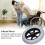 10 Inch Wheelchair Front Caster Wheel, Preinflated Explosionproof Durable Replacement Front Wheel for Walker 3