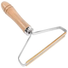 Manual Lint Remover with Pure Copper Head and Wooden Handle for Clothes, Sweaters and Sofas