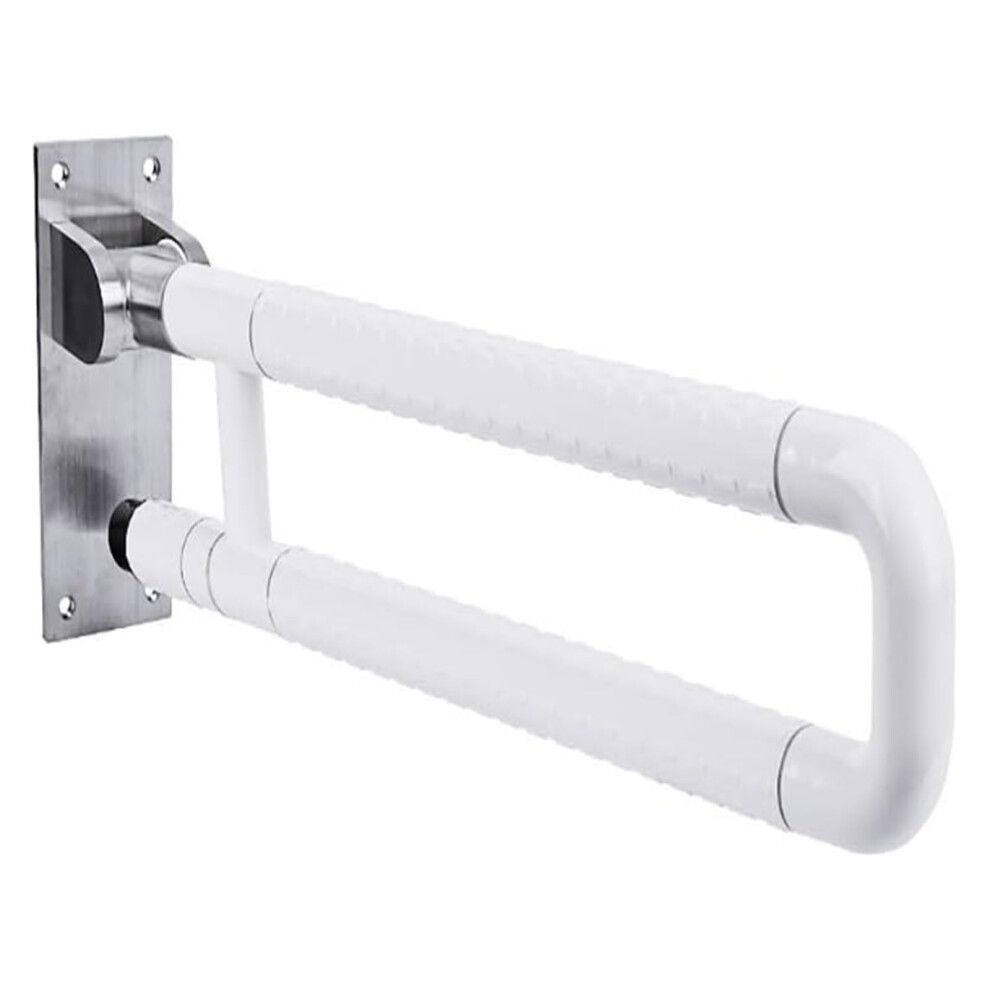 Stainless Steel Wall Mounted Folding Grab Bar, Bathroom Safety Handrail for Elderly Toilet Support