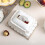 Ceramic Tissue Box Cover for Bathroom Vanity, Modern White Square Holder with Easy Clean Surface 5