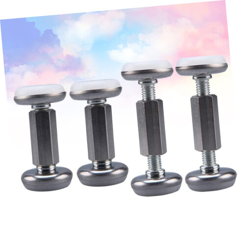 4Pcs Adjustable Bed Wall Stabilizer with AntiSlip Noise Reduction Support, Durable Stainless Build for Headboard, Sofa and Table 2