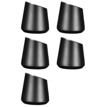 5X Stainless Steel Ice Bucket Champagne Bucket Bar KTV Ice Bucket Household Beer Bucket Decorative Ornaments, Black