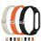 Orange Nylon Loop Comfortable Flexible Fit Adjustable Replacement Wristband for Mi Band 6 2